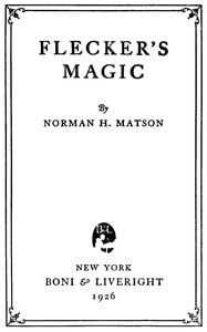 Cover of Flecker's magic